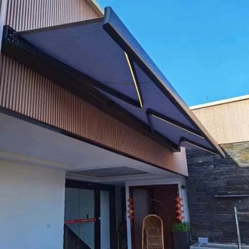OEM Size Outdoor Full Cassette Retractable Awnings Motorized with LED Light - Shijiazhuang Chuimou Trade Co., Ltd. - China
