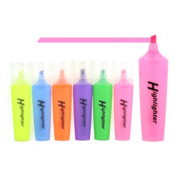 New Colorful Highlighters Custom Logo Highlighter Marker Pen Set - Ningbo Becol Stationery & Gifts Co., Ltd. - China