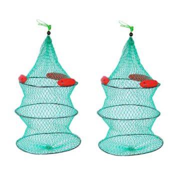Minnow Lure Foldable Collapsible Cast Shrimp Bait Nylon Green Protection Fishing Net - GOOD SELLER CO., LTD - China