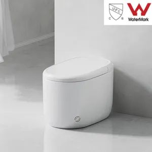 One Piece Automatic Heated Siphon Smart Sanitary Toilet for Villa Apartment Wc Bathroom Vanity Use - George Design & Construction Co., Ltd. - China