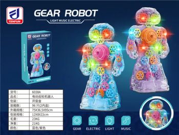 Educational Bump and Go Walking Light Music Transparent Electric Toy Robots - Tamco Summit Vehicle Jiangmen Co., Ltd. - China