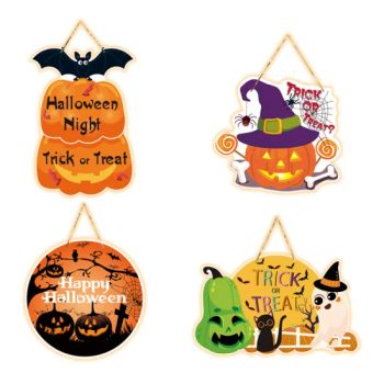 Pumpkin Print Paper Decorations Door Hangings Halloween Wall Hangings Party Supplies - Market Union Co. Ltd. - China