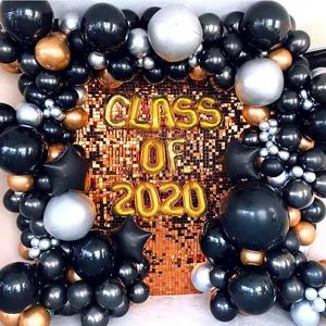 2020 Decorations Orange Sequin Shimmer Wall Class Party Background 30X30cm - Guangzhou Creative Era Material Co., Ltd - China