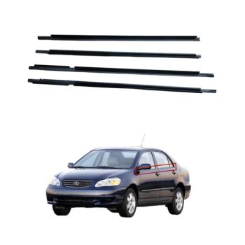 4PCS Outside Window Seals Weatherstrip Trim Molding Fit for Toyota Corolla Sedan 4-Door 2003-2008 Rubber Moulding Strip - HEBEI HANGYUN RUBBER PRODUCTS CO.,LTD. - China