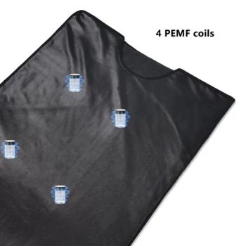 Raysen REL-B106 Infrared Sauna Blanket 180x180cm 600W AC 12M 4M Head Black PU Waterproof - Guangzhou Raysen Health Technology Co., Ltd. - China