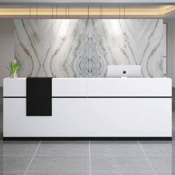 Be Greeted with Good Quality Offices Hotels Salons Hospitals Reception Tables Reception Desk Beauty Salon - Foshan Liyu Furniture Co., Ltd. - China