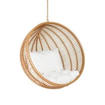 Net Bird Nest Hanging Basket Outdoor Hanging Swing Basket Rattan Wyz20038 - Ningbo Easyget Co., Ltd. - China
