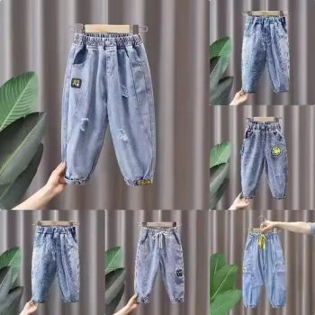 Best Selling Light Wash Blue Boys Jeans New Kids Side Pocket Pants in Casual Style for Jogging - Guangzhou Yiyika Trading Firm (Sole Proprietorship) - China