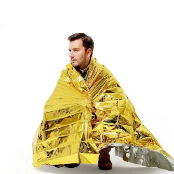 Lightweight Folding Disposable Aluminum First Aid Kit Blankets Outdoor Mylar Thermal Emergency Rescue Blanket - Chongqing New World Trading Co., Ltd. - China