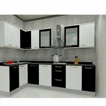 PVC Modular Kitchen Material PVC Kitchen Shape All 3D Design Available Yes Style As Per Requirement Service Location Type - Grp Groups - India