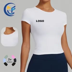 High Quality Four-Way Stretch Gym Fitness T-Shirt for Women Dry Faster Workout Sport Running Wear - Xiamen Morphy Technology Co., Ltd. - China