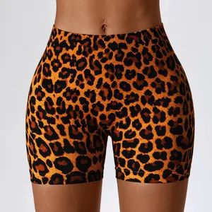 Digital Printing Seamless Yoga Shorts Tummy Tuck Sports Fitness Pants Women Hip-Lifting High-Waisted Women Sportswear - Market Union Co. Ltd. - China