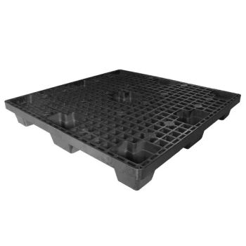 Manufacturer 1111 Shipping Disposable Plastic Pallets Turnover Black Waterproof Floor Plate Thickened Mesh Nine - Leg Tray - Shandong Brilliant Packaging Products Co., Ltd. - China