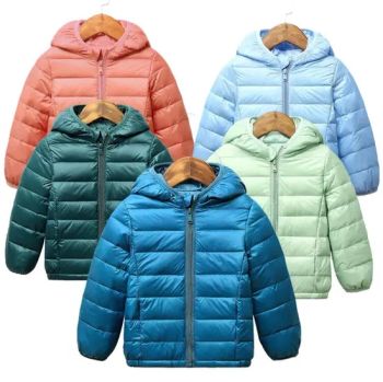 Children Winter Very-Lightest Down Jackets Origin China Trademark JX Gender Unisex Pattern Type Solid HS Code - Maxspeed Group Co., Ltd - China