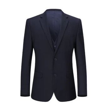 Custom Mens Solid Color Two Button Formal Business Blazer and Pants 2 Piece Suits Set - Jzf Trading Co., Ltd. - China
