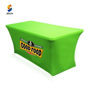 Customized Size 6FT 8FT Dye Sublimation Printing Tablecloth for Tradeshow - Hebei Sachi Advertisement Co., Ltd. - China