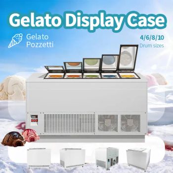Amber6 Gelato Display Freezer for Dessert & Gelato Shops High-Visibility Ice Cream Cabinet - Porschlin Technology Co., Limited - China