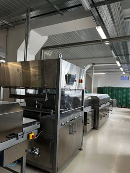 COATING LINE FOR FROZEN AND FREEZE-DRIED BERRIES AND FRUITS Material Food-grade Stainless Steel, Metal Automation Level Full Automation — From Glazing To - POLO-LTS, s.r.o. - Slovakia