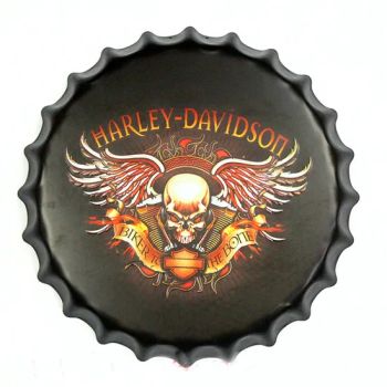 Club Decoration 42cm Tinplate Beer Cap & Wall Metal Plaque - Fuzhou August Trade Co., Ltd. - China