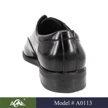 Mens Oxfords Black Breathable Leather EVA Insole Mesh 1Y Low Heel 6-15 - Acme Industrial Co., Ltd - China