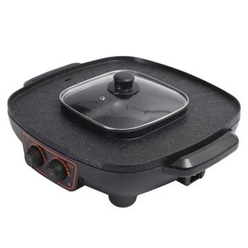 High Quality 2 in 1 Multi-Functional Electric Grills with Hot Pot Electric Griddles Pan - Yong Kang E-Jia Cookware Co., Ltd. - China