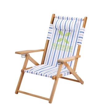 Professional Luxury Custom Multi-Color Wooden Folding Tommy Chair Beach Lounger Chairs Camping Chair Used on Picnic Deck Pool Outdoor with Pillow - NINGBO XUANHENG OUTDOOR & HOME APPLIANCES CO., LTD. - China