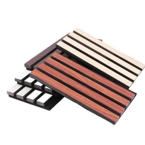 Wall and Ceiling Soundproof Slats Laminated Pet Wooden Veneera Acoustic Panel for Auditorium Hall - Weifang Suntop Imp. and Exp. Co., Ltd. - China