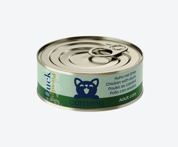 Chicken breast with duck in chicken broth. Can Size 70g Form Wet Food Duck Content 4% Pack Size 24 Cans Chicken Content - Claudere gmbh - Switzerland