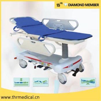 Luxurious Hydraulic Hospital Transfer Stretcher Cart Patient Transport Trolley Price - Suzhou Thriving Medical Equipment Corp. - China