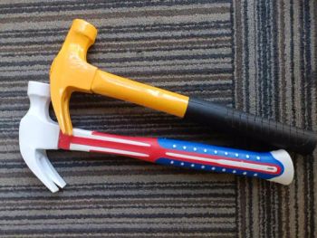 Construction Tools Hand Claw Hammer with Fiberglass Rubber Coated Handle Full Polished - QINGDAO ZONGYU INDUSTRY AND TRADE CO., LTD. - China