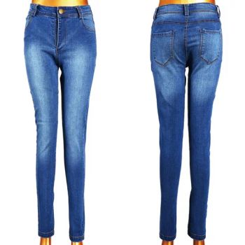 2016 Hot Sell White Blue Washed Girl Jeans - Dongyang Xiuzhimei Knit Apparel Co., Ltd. - China