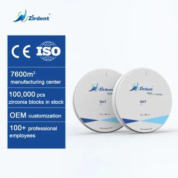 Factory Price White 46% 1000MPa Teeth Veneers Sht Zirconia Disc Dental Consumables - Zirdent Biotechnology Co., Ltd. - China