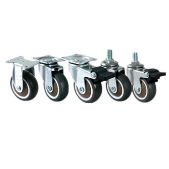 Super Quiet Solid Rubber Casters Furniture Accessories Wheels Castors 50mm Swivel/Fixed - Foshan Globe Caster Co., Ltd - China