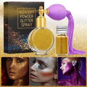 Wholesale Makeup Laser Glitter Spray High Gloss One Side Hair Body Glitter - Ningbo Sundy Imp & Exp Co., Ltd. - China