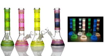 Luminous Glass Smoking Water Pipes Beaker Rainbow Glass Smoking Pipes - Shenzhen Enjoylife Technology Co., Ltd. - China