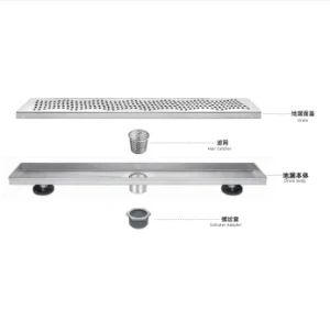 Vertical Outlet Shower Drains Thicked Stainless Steel Drains Anti-Odor - Jiangmen Walnut Stainless steel Products Co., Ltd - China