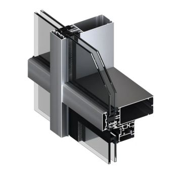 Anodized Aluminum Extrusion Profiles for Glass Curtain Wall Glass Facade - Xiamen Taohong Technology Co., Ltd. - China