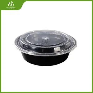 Rearun China Wholesaler Container Disposable Lunch Box MOQ 1 PC Sample Free Shape Round Color Bicolor Trademark Rearun OEM or ODM - Qingdao Rearun Industrial Co., Ltd. - China
