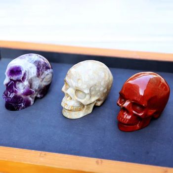 Hand Crafted Natural Crystal Skull 3D Crystal Sculpture for Gift Home Decor Ornaments - Fujian Yuchenglin Jewelry Co., Ltd. - China