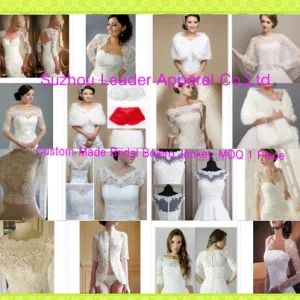 Customized Wedding Bolero Jackets Lace Fur Shawl Bridal Accessories Jacket Z8055 - Suzhou Leader Apparel Co., Ltd. - China