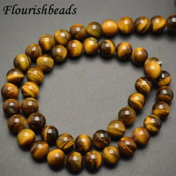 Jewelry Making Natural Yellow Tigers' Eye Stone Round Loose Beads for Necklace Bracelet DIY Supplies - Guangzhou Lizhizhu Jewelry Co. Ltd - China