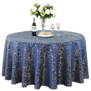 120 Inch Round Tablecloths Hotel Restaurant Wedding Dinner Polyester Tablecloth - HangZhou Aspiring Textile and Accessories Co., Ltd. - China