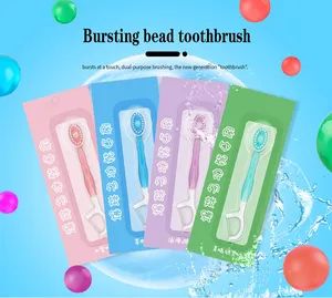 Portable Travel Adult Soft Hair Toothbrush Mini Burst Bead Disposable Dental Floss Multi-Purpose Teeth Whitening Accessories - Shandong Syaao Biotechnology Co., Ltd - China