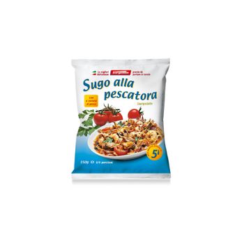Italian food products ready to eat ready meals frozen seafood sauce with six varieties of fish for pasta and risotto - Alifood srl - Italy
