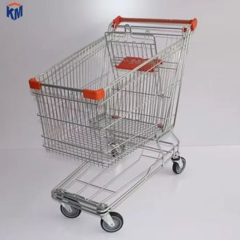 Supermarket Shopping Trolleys with Plastic Baskets - Suzhou Kangzhimei Commercial Equipment Co., Ltd - China