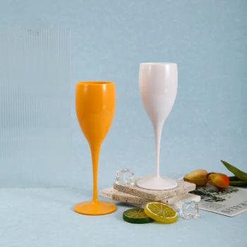 Wholesale 6oz Long Stem for Champagne Glasses & Flutes Plastic Reusable Colors - Dongguan Langxin Home Product Co., Ltd - China