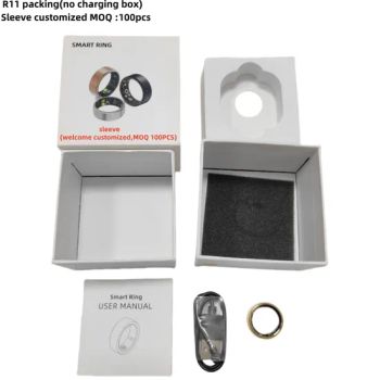 Smart Health APP Control Size 7, 8, 9, 10, 11, 12, 13 Gold, Rose Gold, Silver, Black Color for Choose R11 USB Charging Smart Ring - Shenzhen Jingyun Iot Technology Co.,Ltd - China