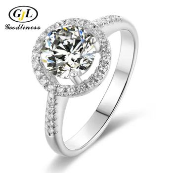 Jewelry Manufacturer Wholesale Prices Diamond Wedding Ring Silver Jewelry - GOODLINESS JEWELLERY CO., LIMITED - China