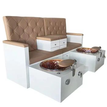 Custom Double Leather Seater Pedicure Set Chair Manicure and Pedicure Chair Adjustable Pedicure SPA Chair - Henan Eminent Medical Devices Co., Ltd. - China