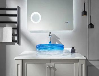 China Wholesale Sanitary Ware Vanity Hiding Gas Pipes Marble Bathroom Basin Glass Bowl Sink - Chaozhou Chao'an District Guxiang Town Saidi Ceramics Factory - China